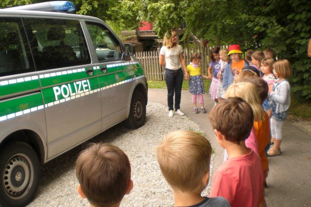 Polizei im Kindergarten