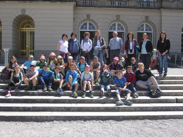 König Ludwig im Schloss besucht