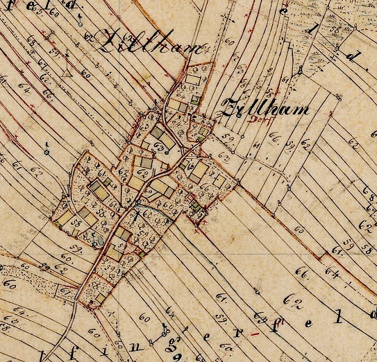 Ortsplan von Zillham Anno 1854